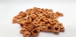 Lego 100 Stk. Plate 1x1 medium nougat (neu)