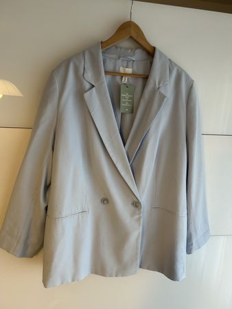 H&M Blazer, hellblau, Gr. XL, Neu mit Etikett, Frühling 49