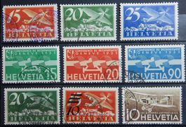 Schweiz Flugpost  Lot mit alten Werten I