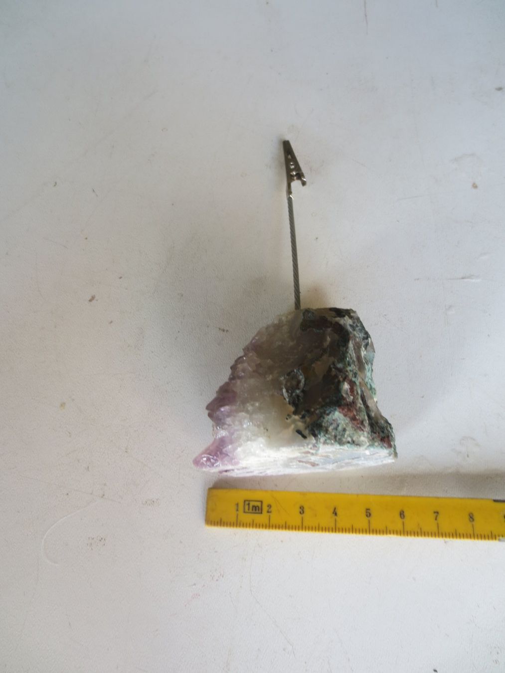 Mineralien & Heilsteine: Postkartenhalter auf Amethyst – Gebraucht aus Weier im Emmental von waefler03 3