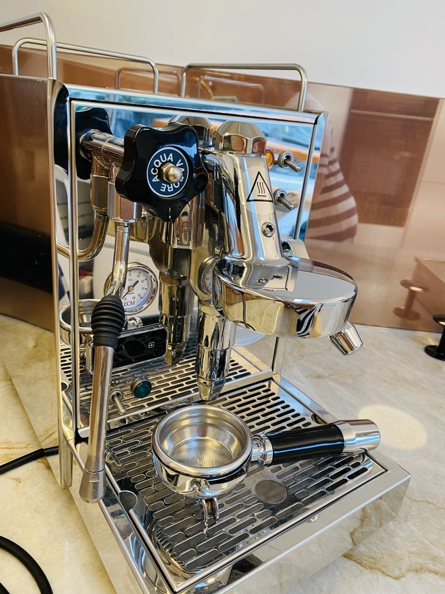 ECM Manufacture Kaffeemaschinen & Espressomaschinen: ECM Classika Pid Espressomaschine mit PID, Chrom, gebraucht – Gebraucht aus Muhen von Sonnenerbse 2