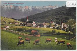 Wildhaus - Generalansicht - Kuhherde - Litho