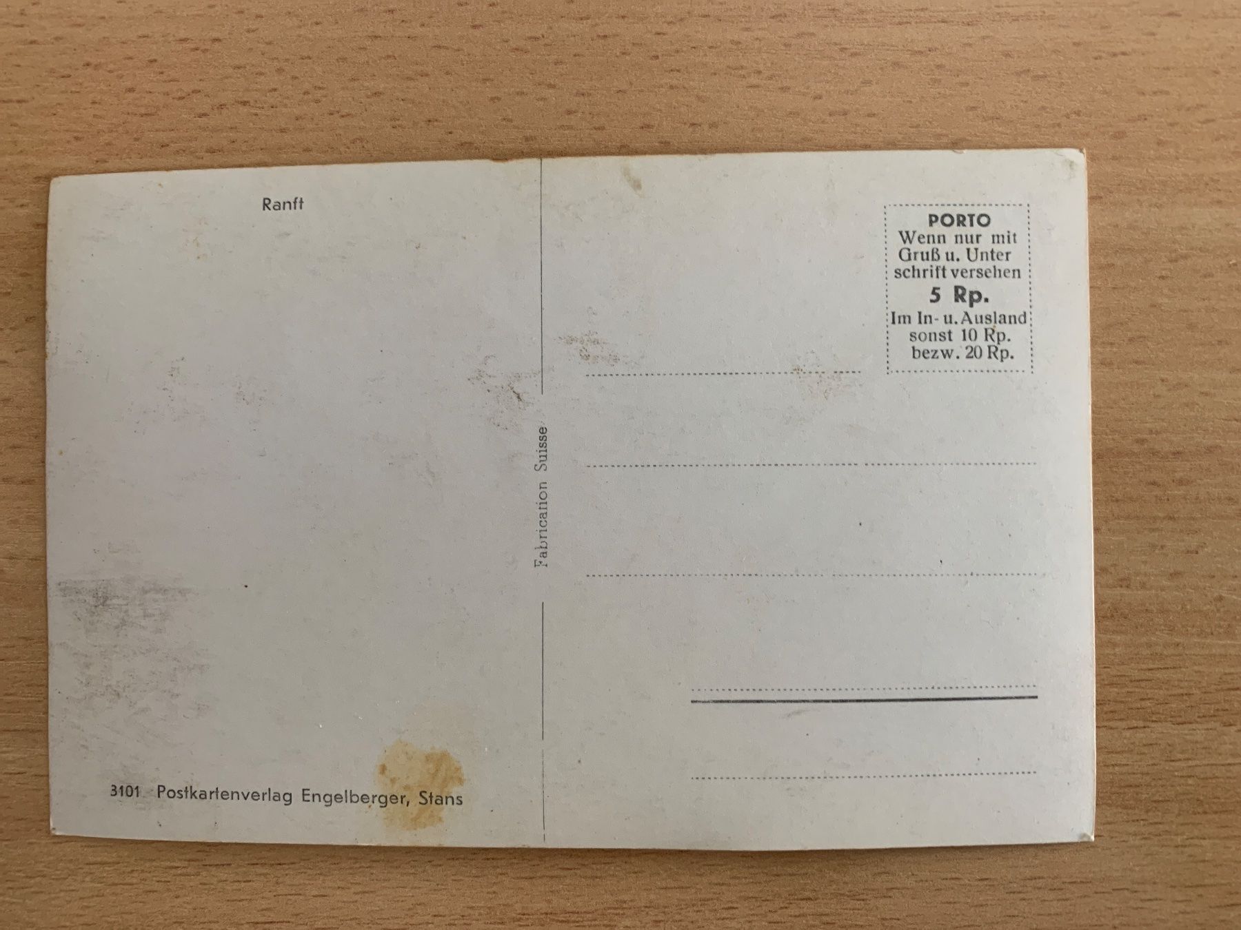 Cartoline postali: ANTIKE ANSICHTSKARTE FLÜELI-RANFT********* – Usato da Ibach venduto da lisch3 1