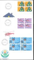 3 FDC 517 - 519 Serie Viererblöcke ET 21.9.1972 schön illust