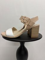 Nero Giardini Sandalen 39 High Heels weiss beige Blockabsatz