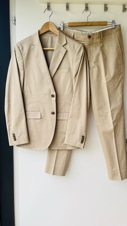 Costume homme beige Twins chic