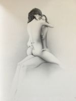 Paul Wunderlich 3 Drucke der Erotischen Reihe "Homo Sum