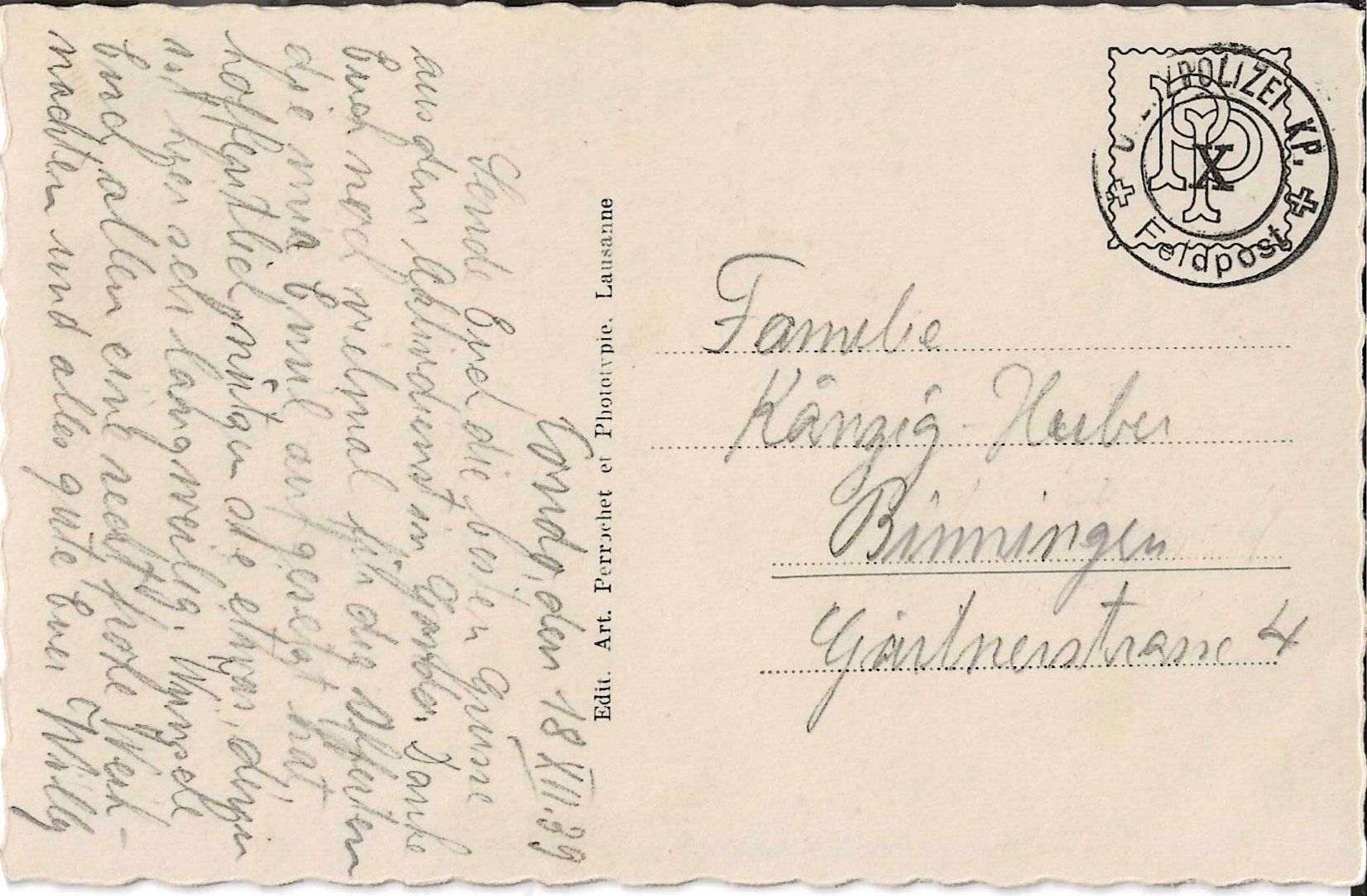 Cartes postales: Karte Gondo 1939 – D'occasion à Zürich par Philacat11 1