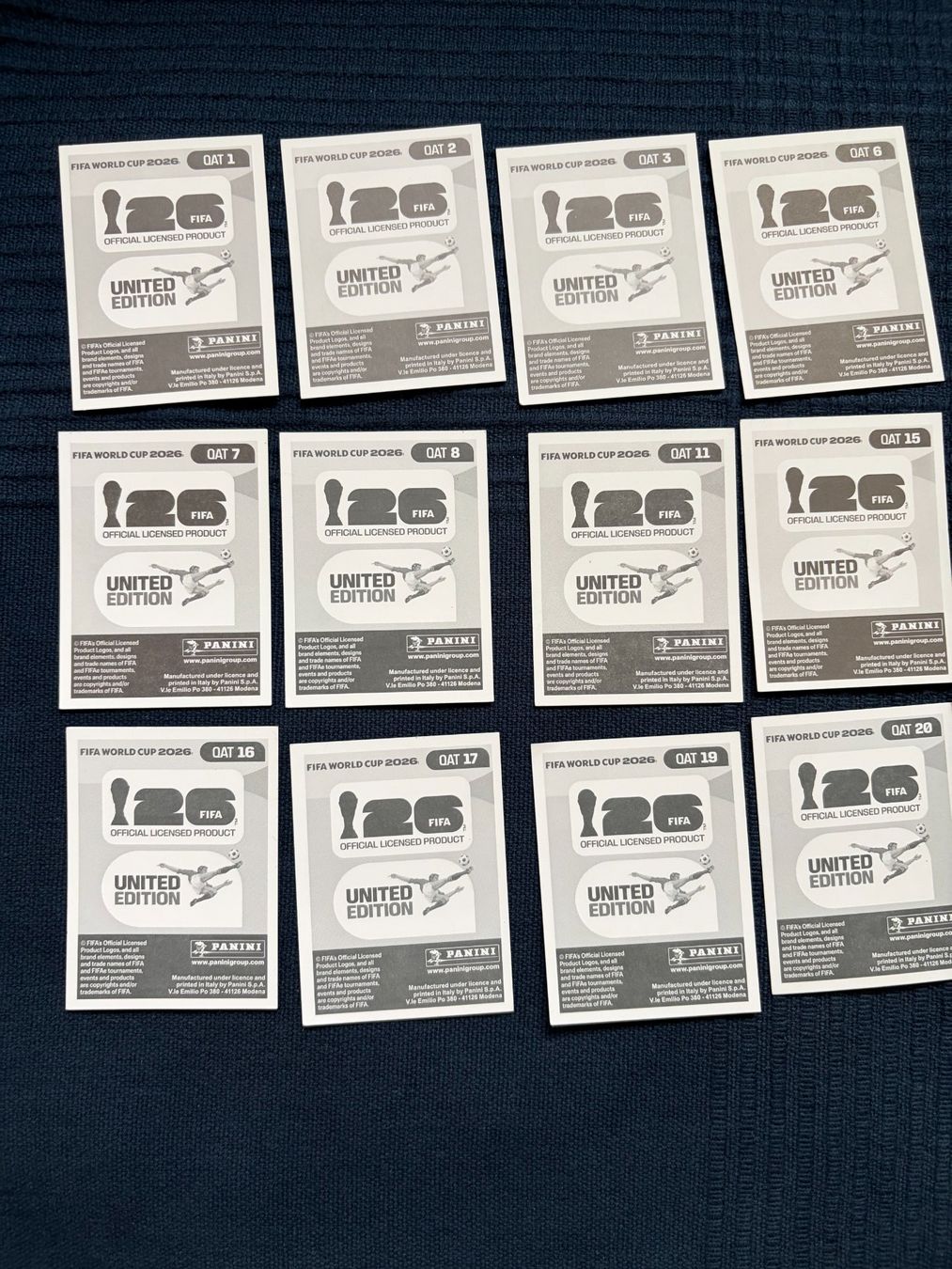Panini Carte collezionabili: 12 Panini Sammelbilder von Qatar – Usato da Thalwil venduto da kon_v82n 1