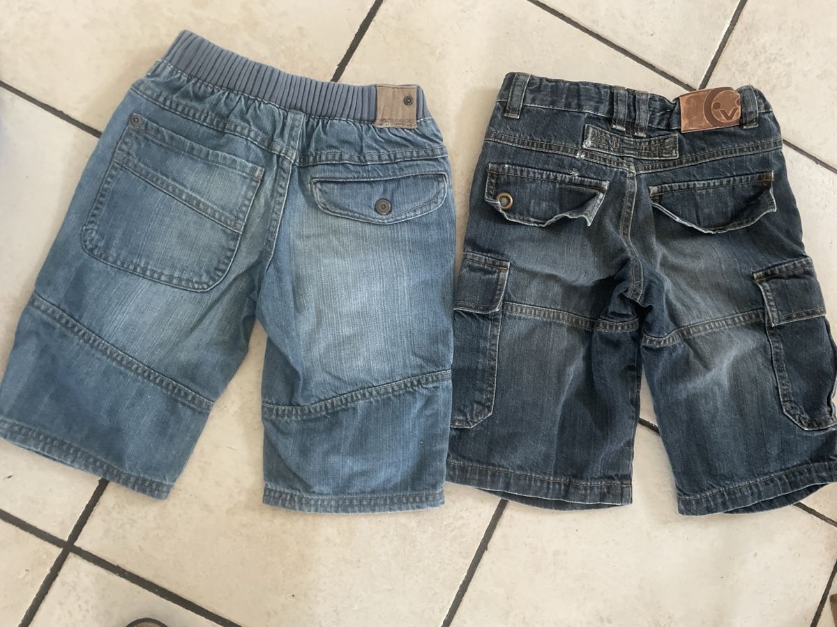 Vertbaudet Hosen: 2 Vertbaudet Jeans Shorts, Gr. 120, Sommer – Neu (gemäss Beschreibung) aus Obergerlafingen von cabo4 1