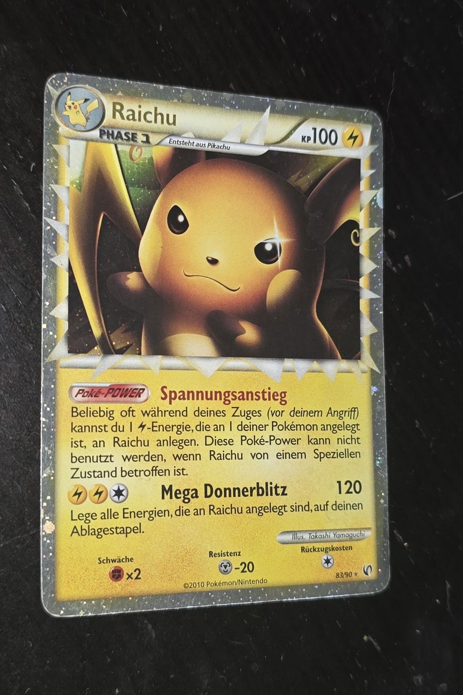 Pokémon Carte collezionabili: Raichu 83/90 2010 German – Usato da Oberentfelden venduto da kerea2001