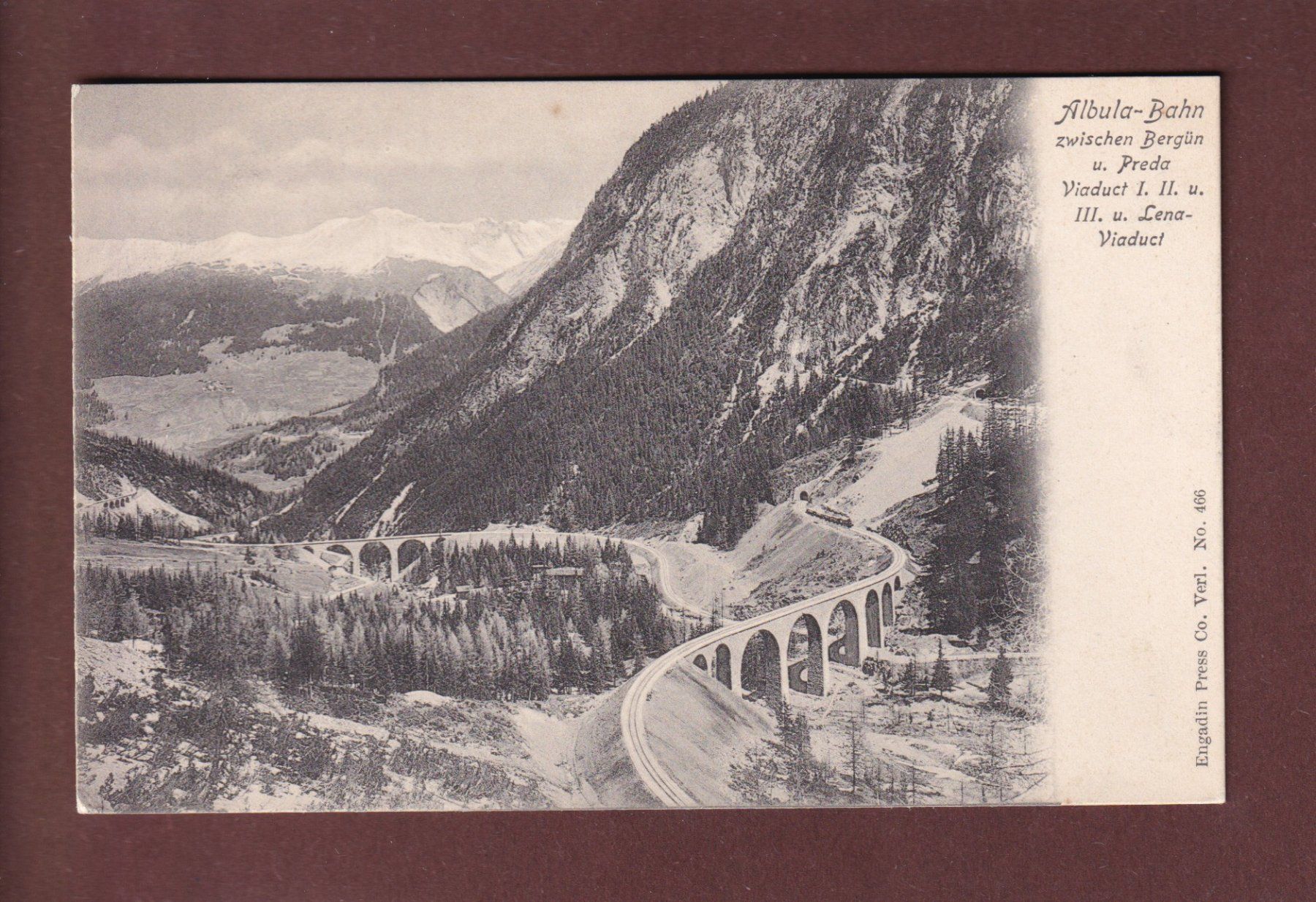 Cartoline postali: ALBULA-BAHN zwischen Bergün und Preda – Usato da Pully venduto da nicecards