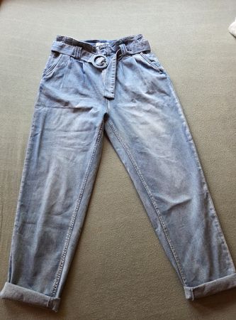 Pantalon en jean taille haute Maison Onada Paris 