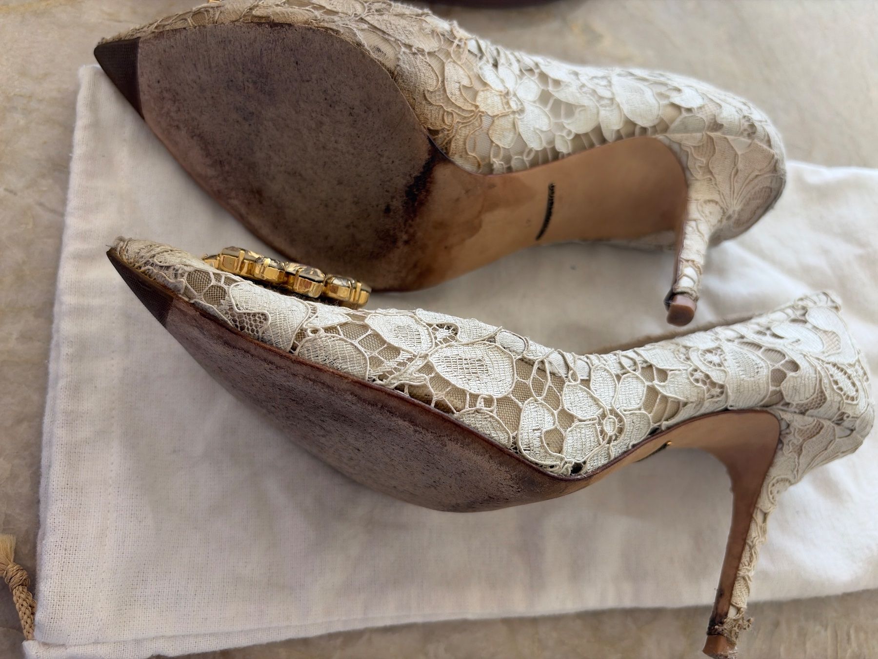 Scarpe da donna: Dolce & Gabbana Spitzpumps mit Strasssteinen Gr. 38 Somme... – Usato da Herrliberg venduto da SisiW 1