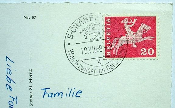 Cartoline postali: S-CHANF Dorfpartie – Usato da Jona venduto da philajona 1