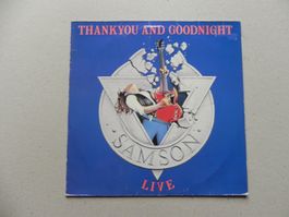 LP Engl. Hardrock Rock Band Samson 1985 Thankyou & Goodnight