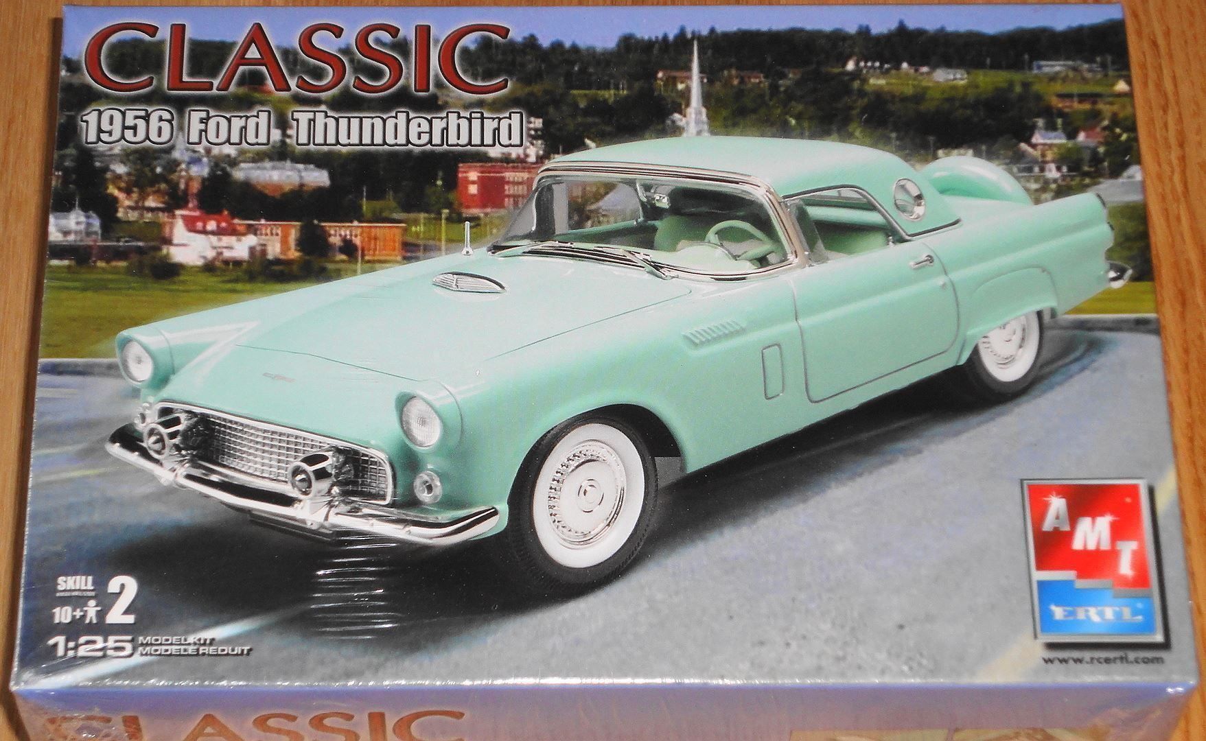Kit di modellismo & Modellini statici: AMT 1956 FORD THUNDERBIRD 1:25 – Nuovo e nell'imballaggio originale da Frümsen venduto da Malibu69