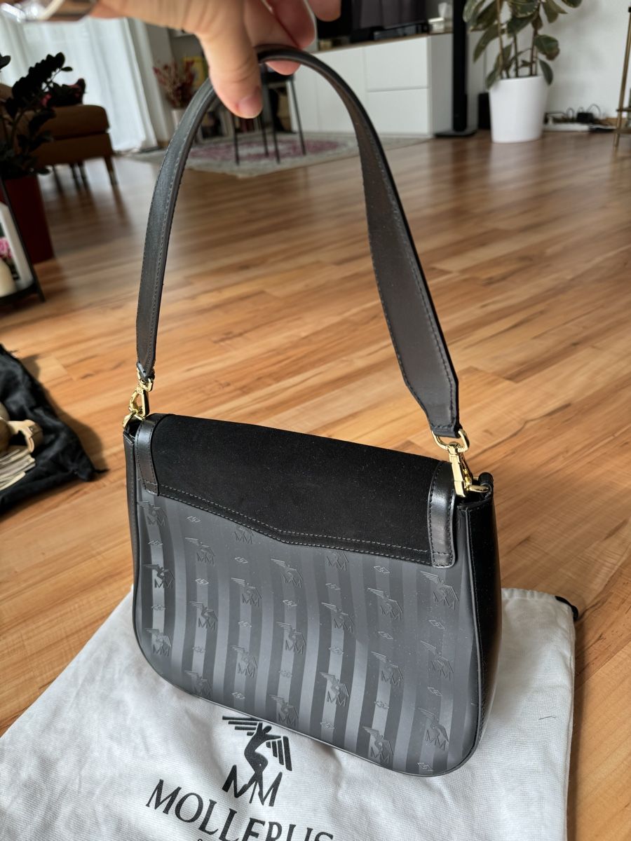 Maison Mollerus Taschen für Damen: Mollerus Umhängetasche Schwarz Leder – Gebraucht aus Killwangen von baffi06 3