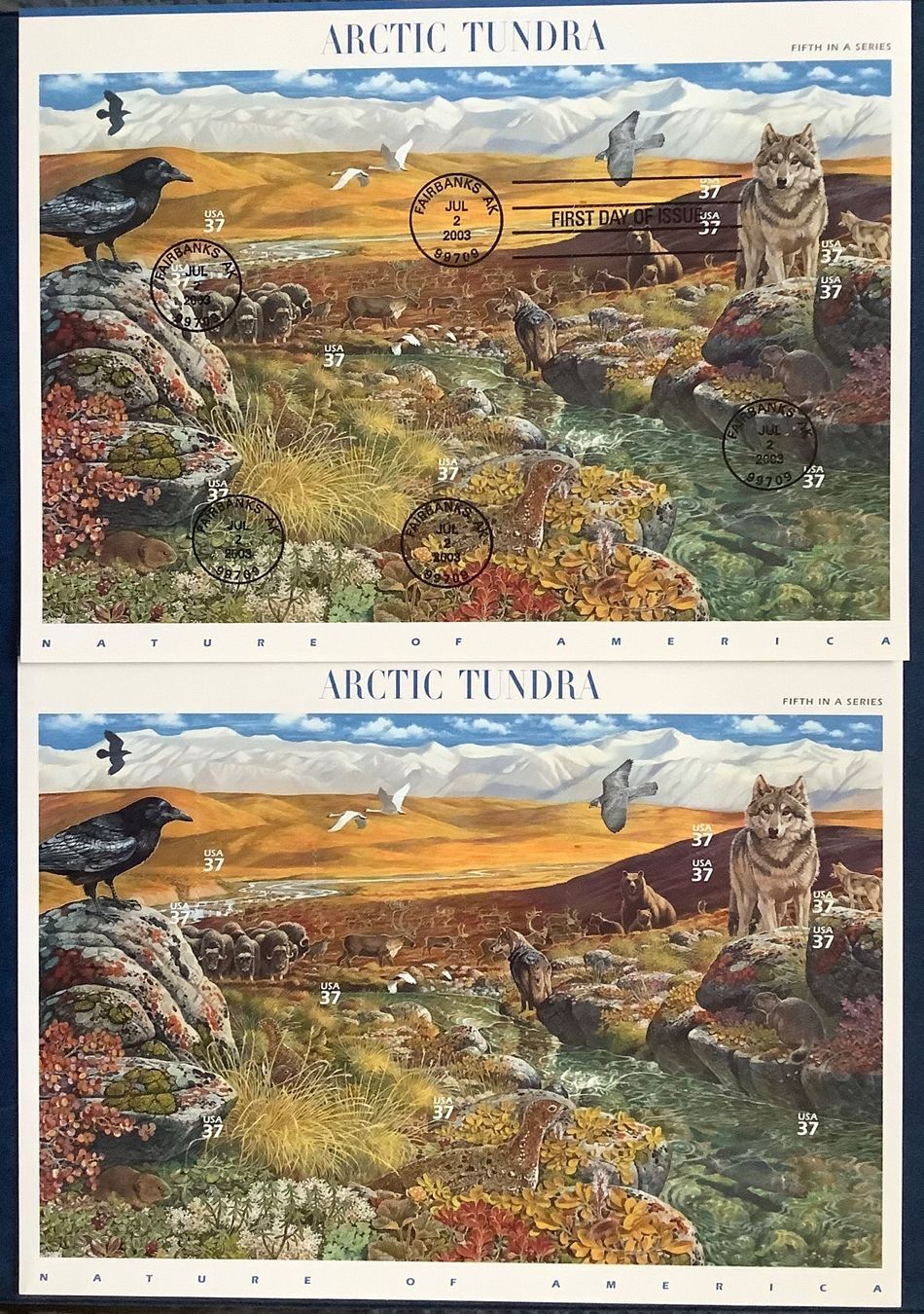 Tutti i francobolli: 2003 USA - Arctic Tundra - Kleinbogen ET + Postfrisch – Nuovo (secondo la descrizione) da Liestal venduto da Pep3