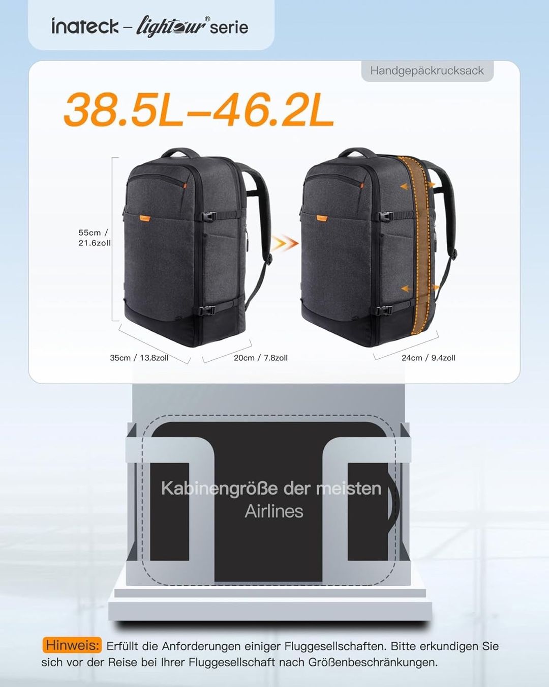 Zaini: Weekender - Flugzeugrucksack/Handgepäck – Nuovo e nell'imballaggio originale da Goldiwil (Thun) venduto da lilli969 3