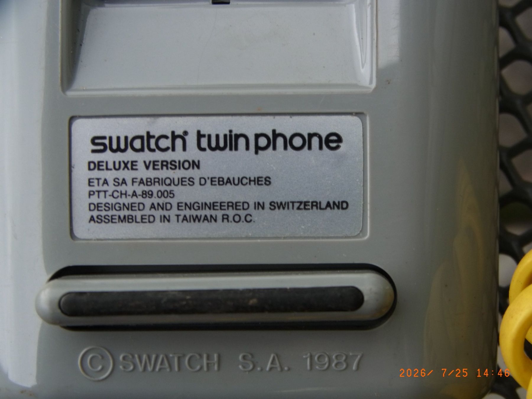 Telefoni: swatch twinphone deluxe version PTT-CH-A-89.005 1987 – Usato da Uezwil venduto da Fauchi51 2