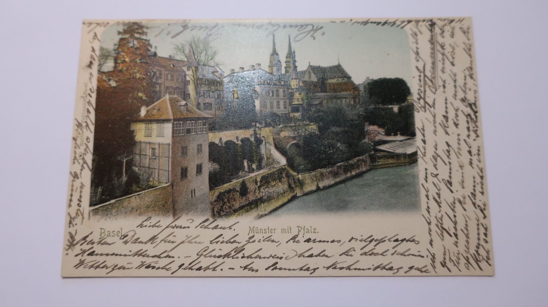 Ansichtskarten: Basel Munster mit Platz 1902 – Gebraucht aus Cormoret von Pascalll2001 1
