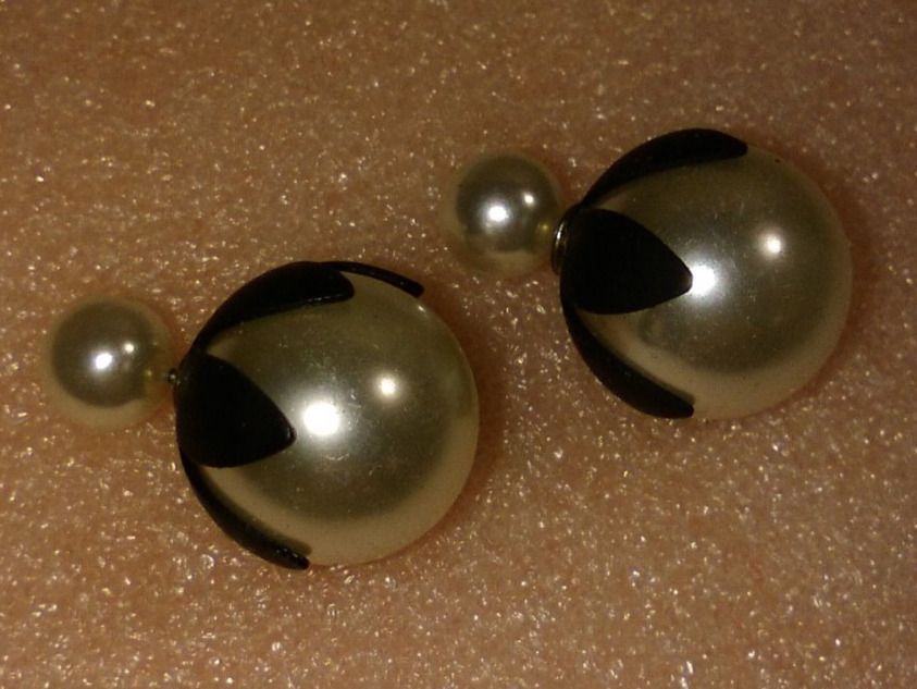 Orecchini pendenti & Orecchini a lobo: ohrringe modeschmuck mit kunstliche perlen – Nuovo (secondo la descrizione) da Basel venduto da bijoutrie_4 1