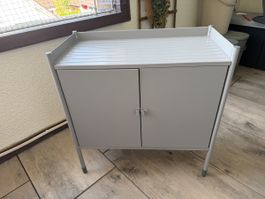 IKEA KOLBJÖRN Outdoor Schrank Metall grau/beige – Wie neu!