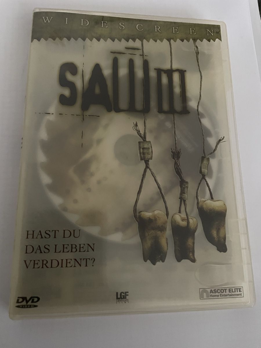 Tutti i DVDs: Saw 3 – Usato da Winterthur venduto da Cobraforce