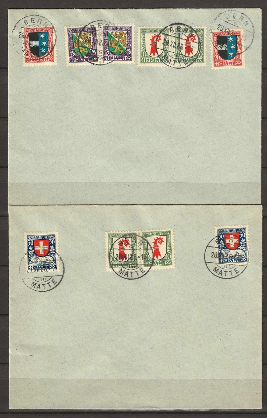 Tutti i francobolli: 1926 : 2 Briefe mit Pro Juventute - ohne Adresse – Usato da Gümligen venduto da Geniusbuy