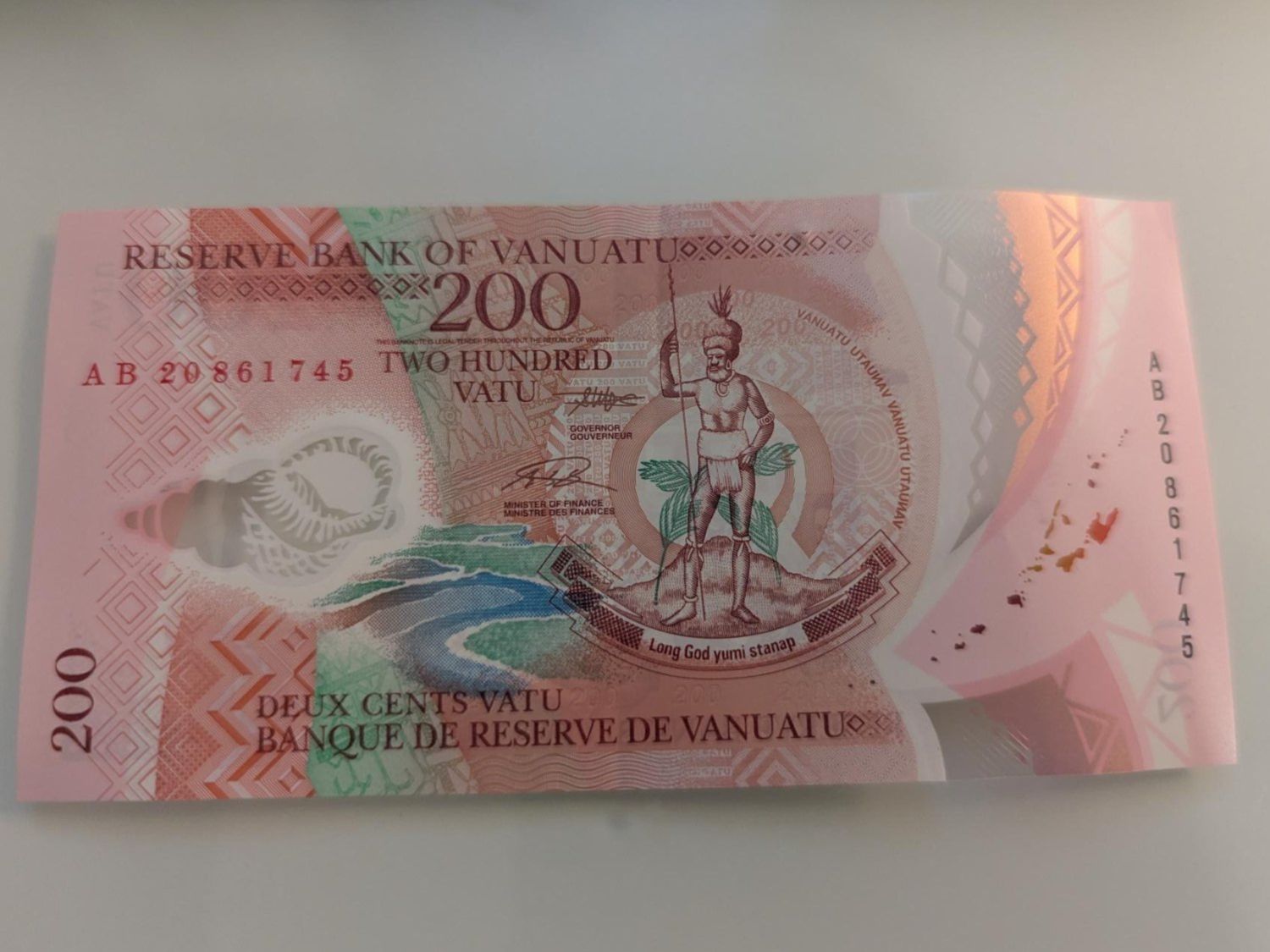 Billets de banque: Vanuatu banknote – D'occasion à Porrentruy par jmbechir