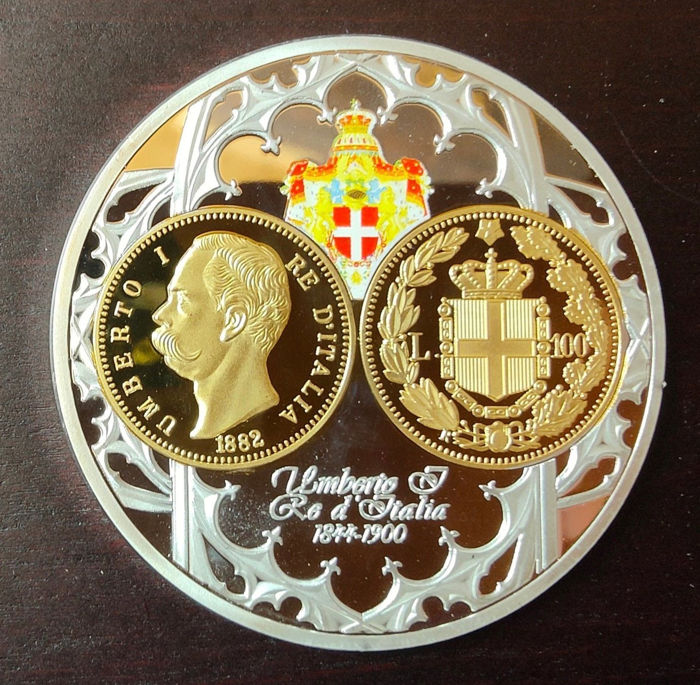 Tutti le monete: Farbmedaille Umberto I PP – Nuovo e nell'imballaggio originale da Hittnau venduto da stamps_and_coins