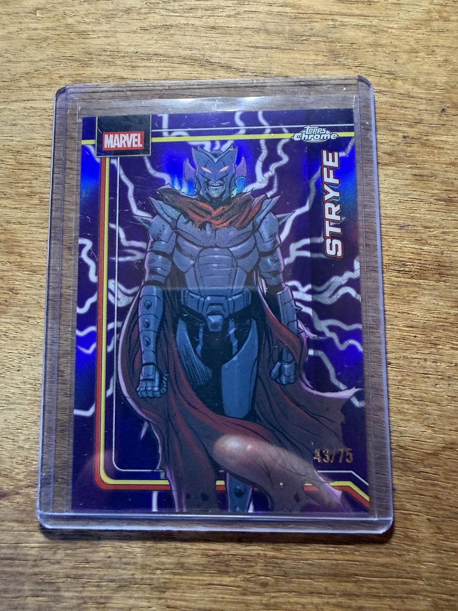 Topps Sammelbilder & Trading cards: 2026 Topps Marvel STRYFE Purple Lightning Refractor /75 – Neu (gemäss Beschreibung) aus Goldach von pipinio