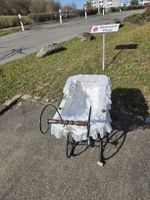 Romantischer Vintage Kinderwagen mit Spitze zu verkaufen!