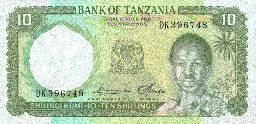 Banconote: Tansania 10 Schilling 1966 P-2e UNC – Nuovo (secondo la descrizione) da Schliern b. Köniz venduto da pizzitaxi