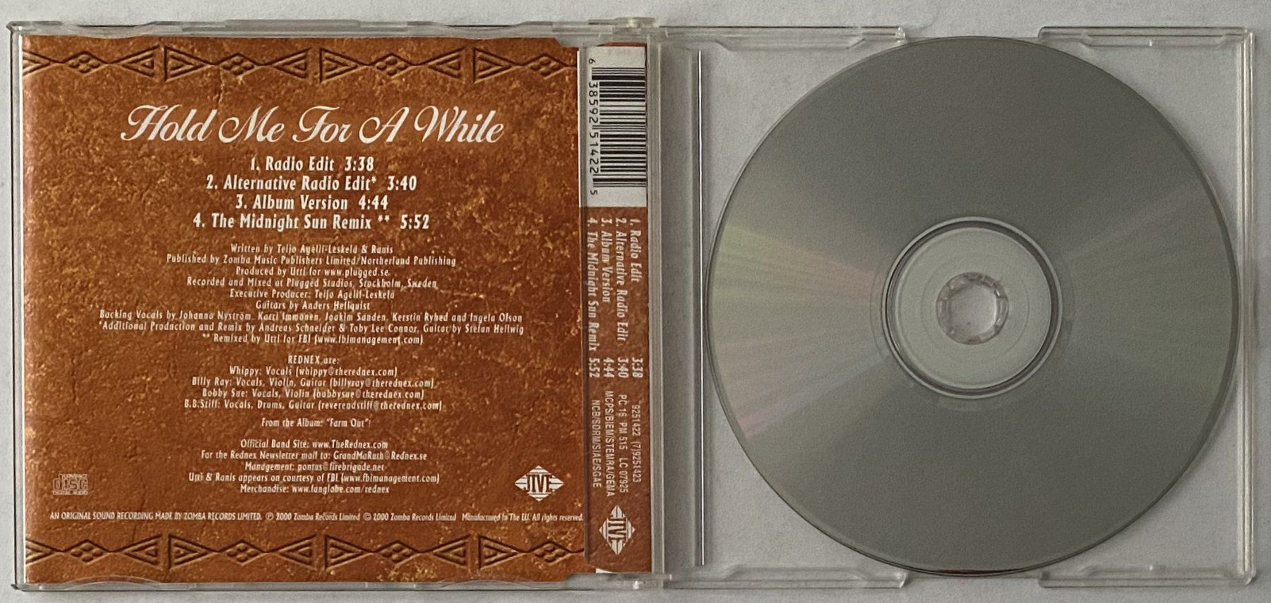 CDs: Rednex, Hold Me For A While – D'occasion à Flums par Asquillo 2
