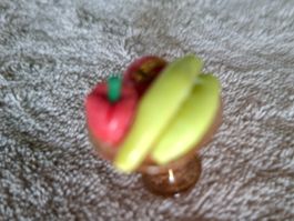 Echte Handarbeit,Vintage, Früchteschale fürs Puppenhaus