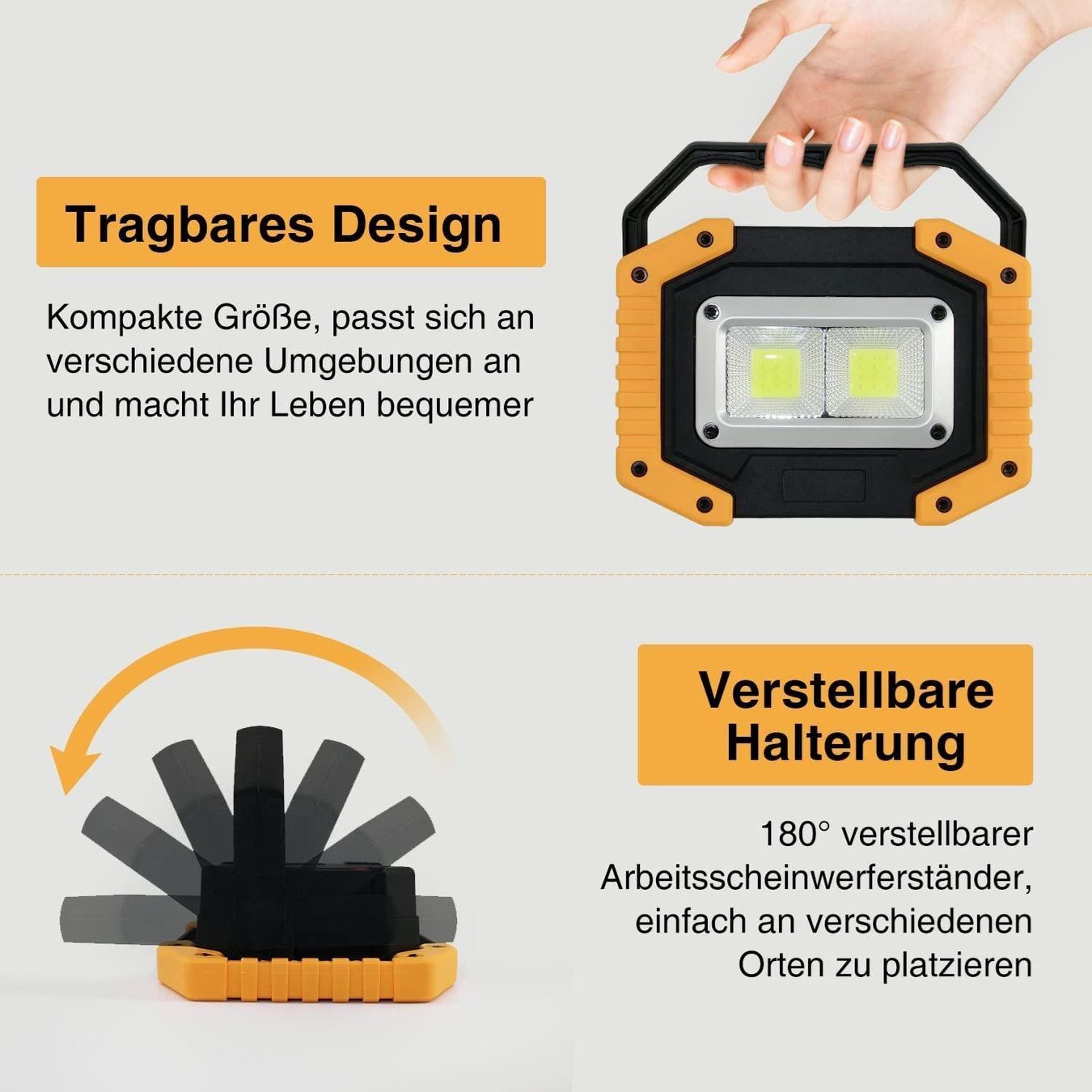 Lampen: Led Akku Strahler Mit Usb 30w 2stüCk – Neu (gemäss Beschreibung) aus Thun von nuonuoshop 5