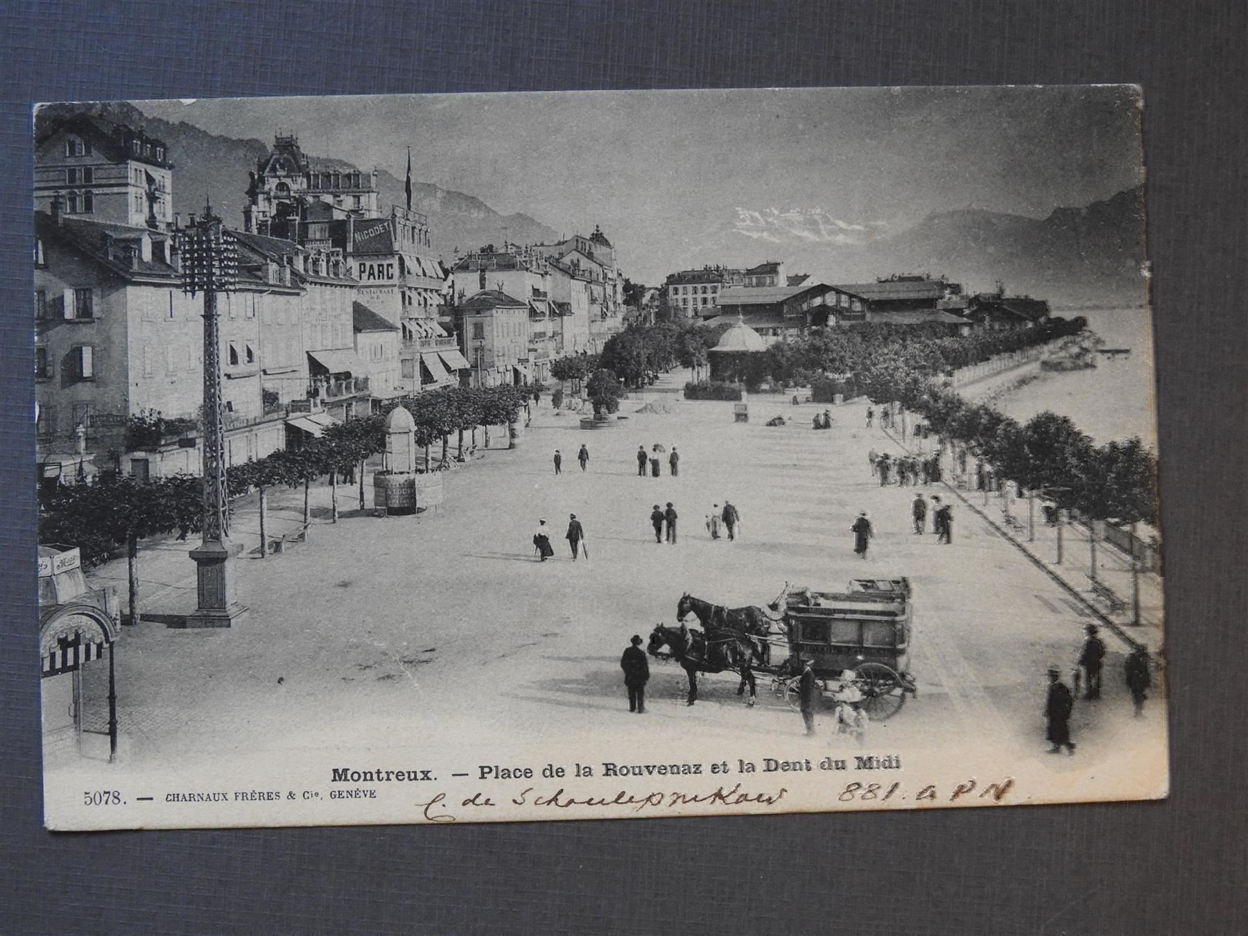 Ansichtskarten: Alte AK von  Montreux – Gebraucht aus Rain von 999-800-K