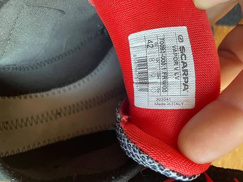 Chaussures hommes: Scarpa Vapor 42 – D'occasion à Homberg b. Thun par t...mee 1