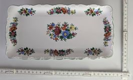 Sommerliche Servierplatte mit Blumenmuster, Seltmann Bavaria