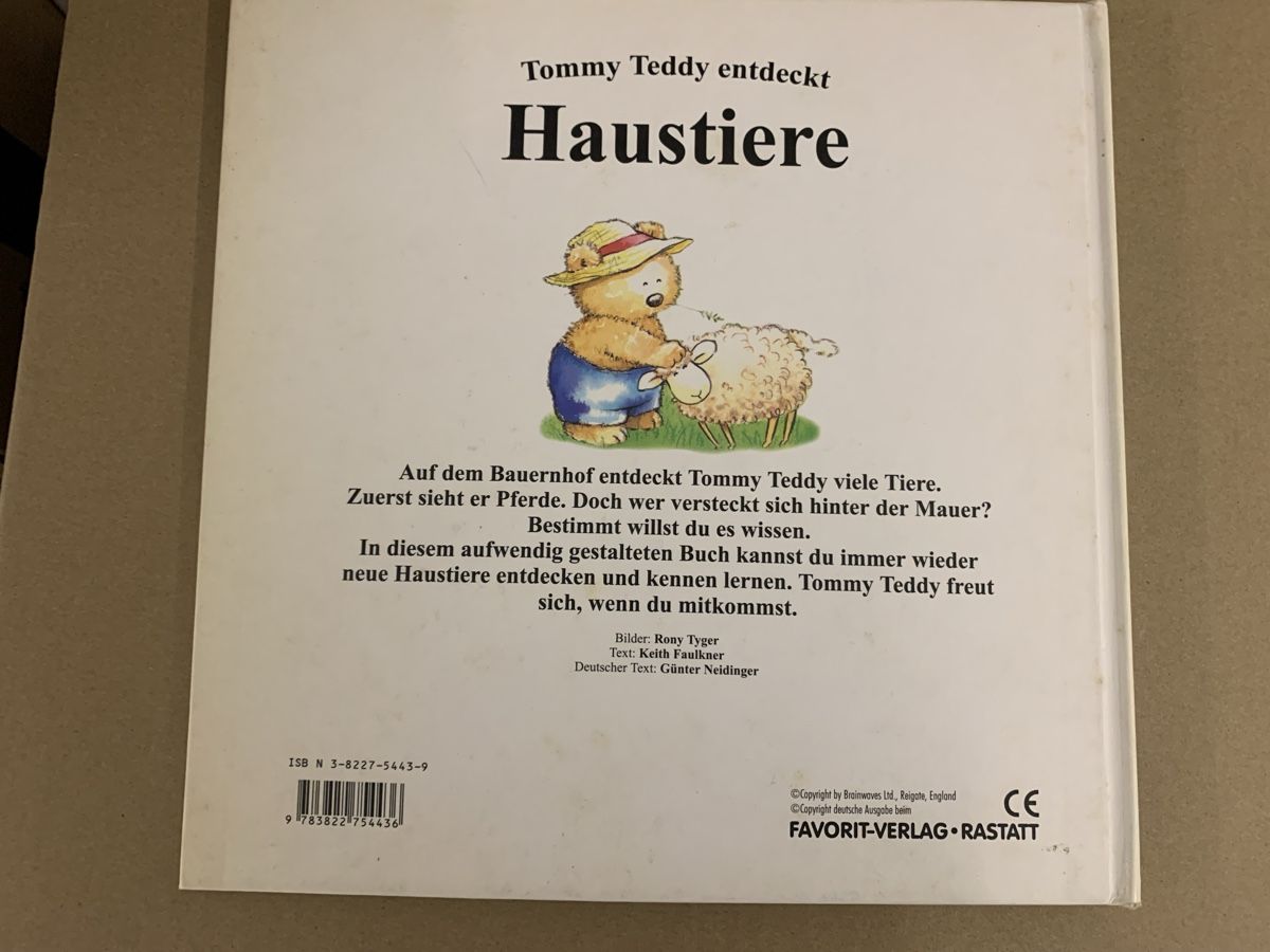 Libri: Tommy Teddy entdeckt Haustiere, Kinderbuch, Ki40 – Nuovo (secondo la descrizione) da Erlenbach ZH venduto da Ritschly 2
