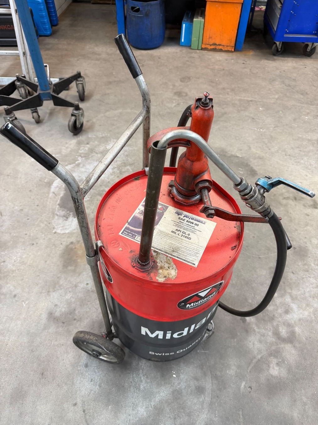 Fasswagen mit Pumpe / Ölfasswagen mit Pumpe 60 Liter (Gebraucht) in ...