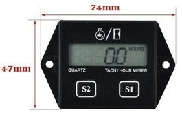 Drehzahlmesser RPM Betriebsstundenzähler 2 und 4 Takt Motor