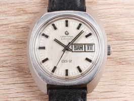 Certina DS2 Tag Datum Vintage Automatik Uhr ab Service 38 mm