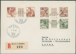 1948 - Landschaftsbilder - Zwischenstege - FDC ET - franz.