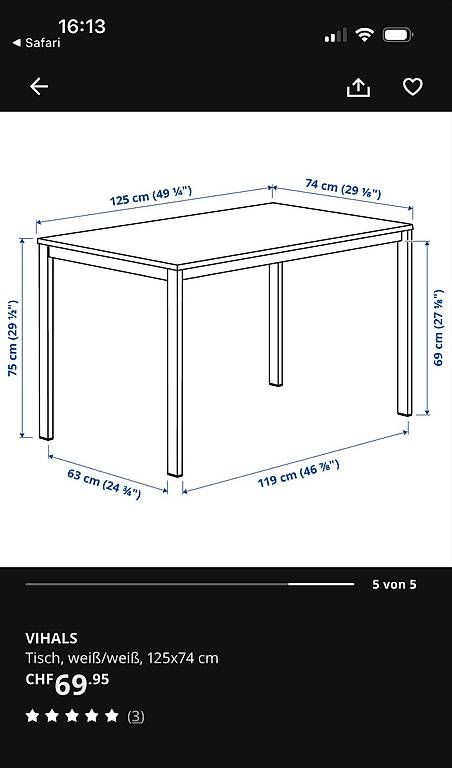 Ikea Tische: Sehr neuwertiger Tisch – Gebraucht aus Rothenburg von ProseccoLaVida 1