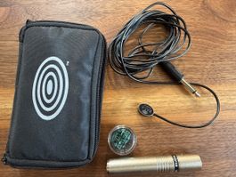 Schertler Basik Kontaktmikrofon mit Adapter und Hülle