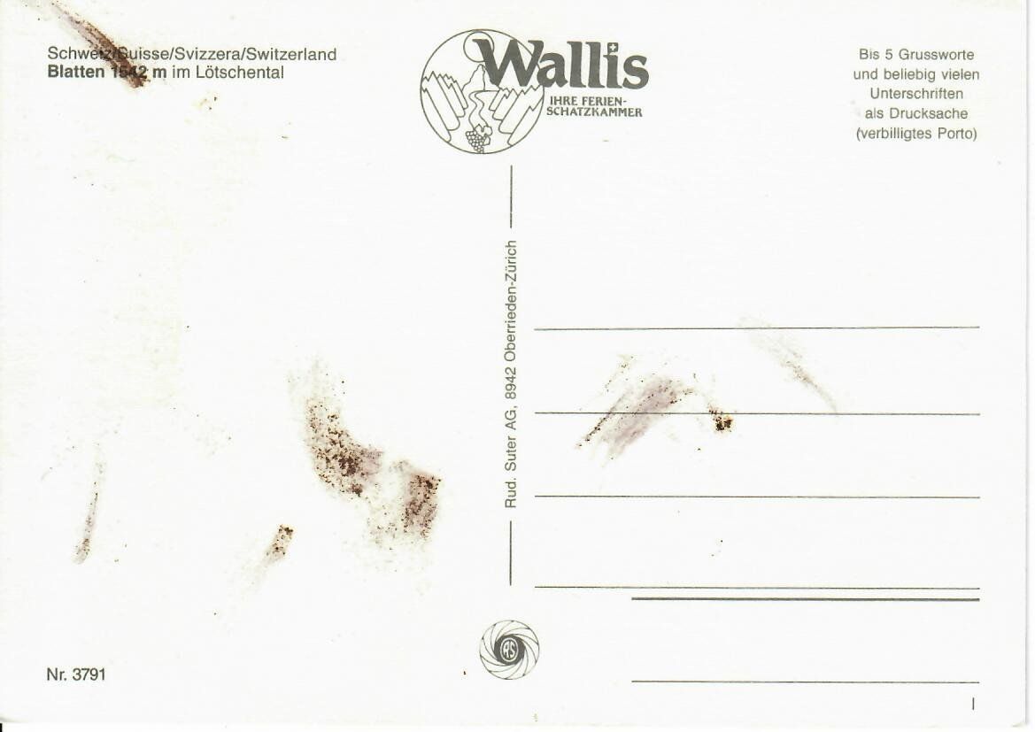Cartoline postali: Blatten – Usato da Hochdorf venduto da Ziegel-16 1