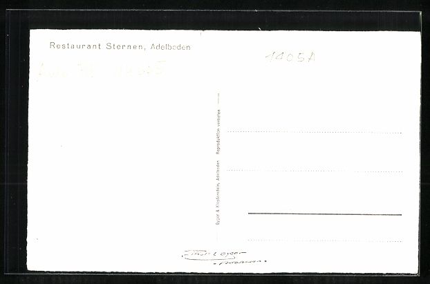Cartoline postali: Adelboden, Restaurant Sternen im Winterk – Usato da Berlin venduto da bartko-reher 1